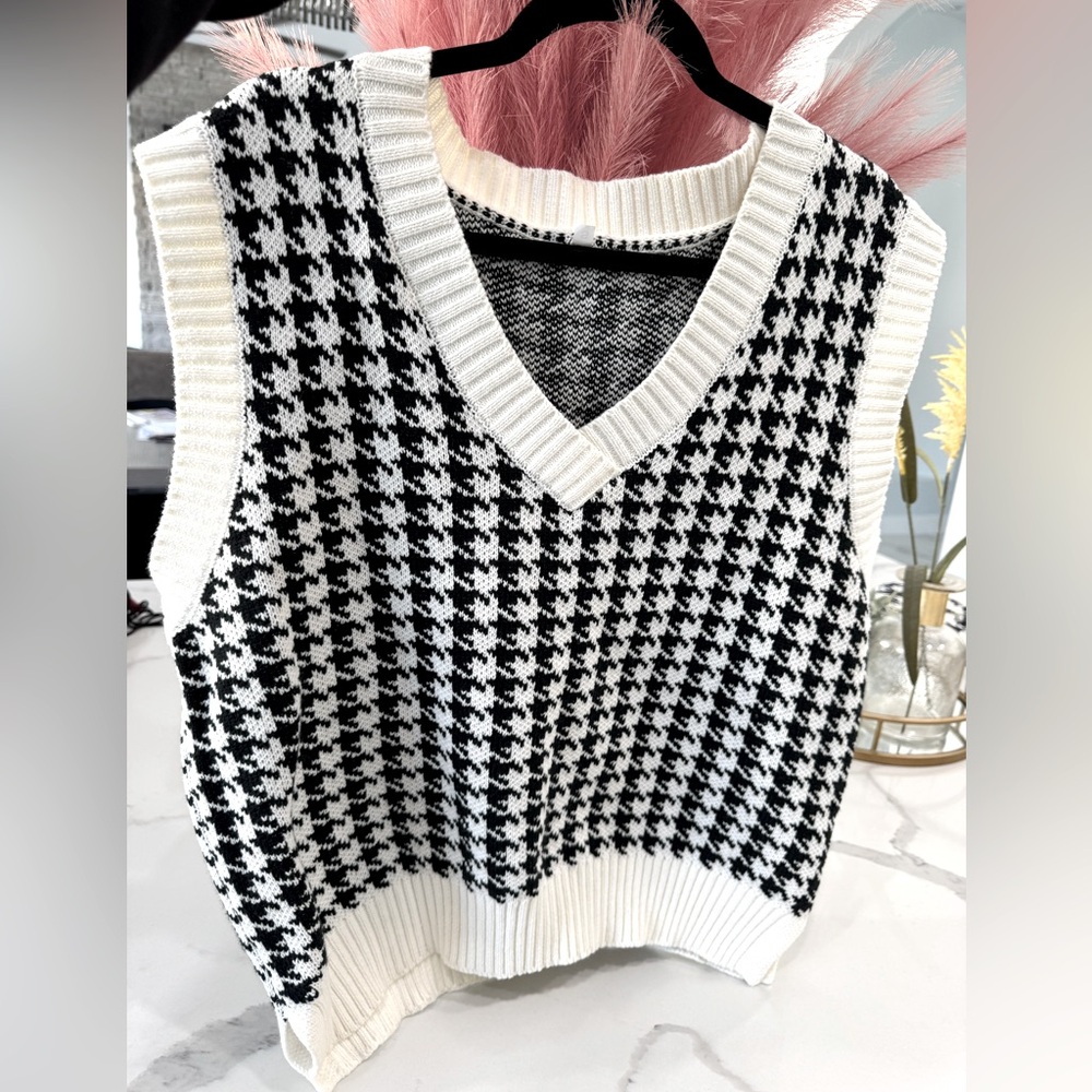 V-Neck Sweater Vest -Size Small